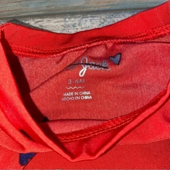 Cat & Jack Baby Girl Watermelon Swim Set Rash Guard Ruffle Bikini 3-6M - Picture 6 of 6